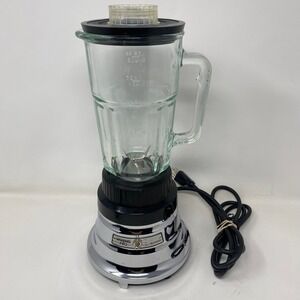 Vtg Waring Pro 51BL16 Commercial 2-Speed Electric Chrome Blender 40oz Glass Jar